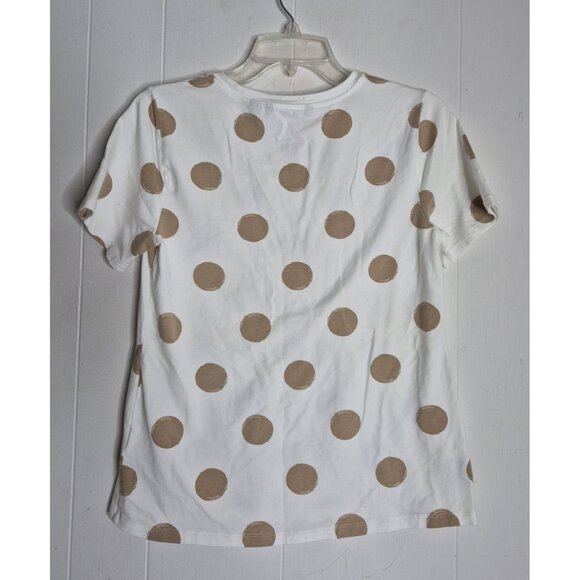 Isaac Mizrahi Live Short Sleeve Polka Dot Blouse Women's Size XS - Picture 3 of 8